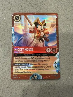 Mickey Mouse - Pirate Captain (Disney Cruise Promo) 13 Disney Lorcana Promo Card - Image 1