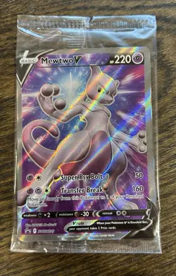 Mewtwo V SWSH229 *SEALED* Holo Black Star Promo Pokemon Card - Image 1