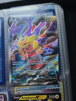 Pokemon Giratina v Full Art Ultra Rare TCG Card 185/196 SWSH Lost Origin - Image 1