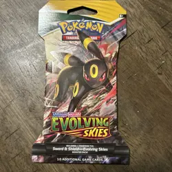 Pokemon TCG Sword and Shield Evolving Skies Booster Pack 1 pack 10 cards - Image 2