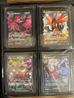 Pokemon TCG V Card Full Collection Binder - 80 Cards In Toploaders NM + Binder - Image 3