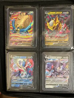 Pokemon TCG V Card Full Collection Binder - 80 Cards In Toploaders NM + Binder - Image 4