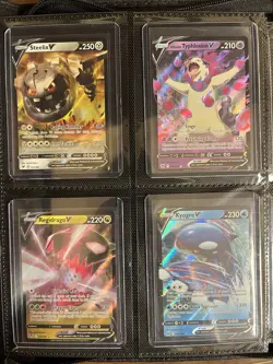 Pokemon TCG V Card Full Collection Binder - 80 Cards In Toploaders NM + Binder - Image 5