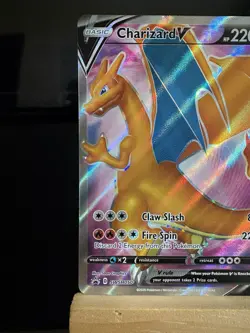 CHARIZARD V - SWSH050 Promo - Black Star NM/ LP (crease) - Pokemon TCG Card - Image 2