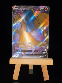 CHARIZARD V - SWSH050 Promo - Black Star NM/ LP (crease) - Pokemon TCG Card - Image 4