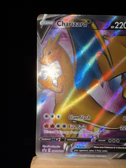 CHARIZARD V - SWSH050 Promo - Black Star NM/ LP (crease) - Pokemon TCG Card - Image 5