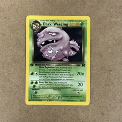 Pokemon Dark Weezing TCG Non-Holo Card 31/82 1st Edition Rare NM Near Mint! - Image 1