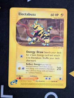Electabuzz 76/165 Non Holo Uncommon Expedition Base Set Pokemon Card 2002 NM/LP - Image 1
