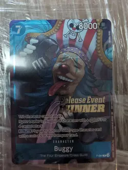 One Piece TCG Buggy OP10 Release Event Winner Card Foil P-084 English - Image 1