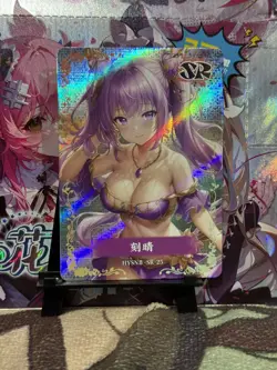 GODDESS STORY FLOWER GIRL 2 SR-25 KEQING GENSHIN IMPACT ANIME WAIFU CARD - Image 1