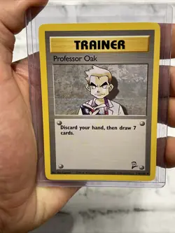 Professor Oak 116/130 - Base Set 2 - VINTAGE WotC Pokemon Card - NM/MT Uncommon - Image 1