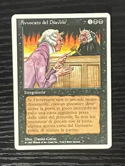 Magic MTG Italian Revised Demonic Attorney Artist Proof Near Mint Only 50 Exist! - Image 1