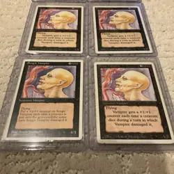 Lot of (6) 1995 Magic The Gathering Sengir Vampire Summon Vampire RARE - Image 2
