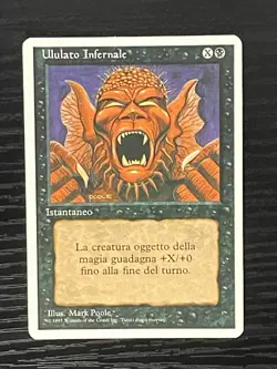 Magic MTG Italian Revised Howl From Beyond Artist Proof Near Mint Only 50 Exist! - Image 1