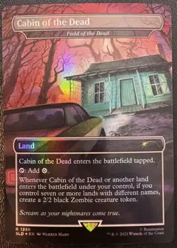 Cabin of the Dead (Field of the Dead) MTG Borderless 1356 Foil NM - Image 1