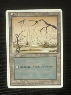 Magic MTG Italian Revised Swamp Artist Proof Near Mint - Only 50 Exist! - Image 1