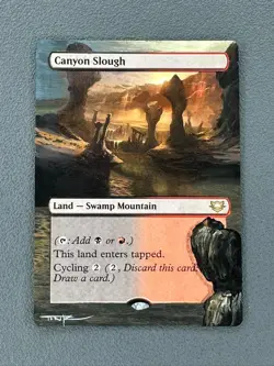 Canyon Slough MTG Edge of Eternities Commander Hand Painted Altered Art Tentz - Image 1