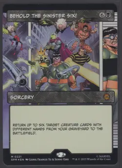 MTG Marvel’s Spider-Man Behold the Sinister Six! (Borderless) Foil #221 Mythic - Image 2