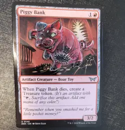 MTG RARE Piggy Bank Mystery Pin - Magic Con Las Vegas 2024 Magic The Gathering - Image 1