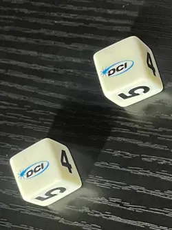Rare Vintage DCI Duelist MTG Magic Pokemon WotC 6-sided dice - Two (2) - Image 1