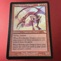 Magic the Gathering MTG Worldgorger Dragon (103) Judgment LP - Image 2
