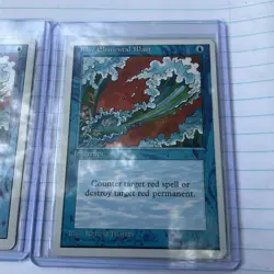 Lot of (2) 1995 BLUE ELEMENT BLAST PROMO MAGIC THE GATHERING RARE - Image 2