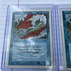 Lot of (2) 1995 BLUE ELEMENT BLAST PROMO MAGIC THE GATHERING RARE - Image 3