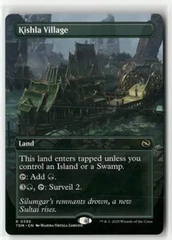 Kishla Village (Borderless) 396 NM MTG Tarkir: Dragonstorm Magic - Image 1