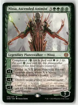 Nissa, Ascended Animist 175 NM MTG Phyrexia: All Will Be One Magic - Image 1