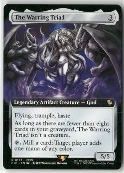 The Warring Triad (Extended Art) 193 NM MTG FINAL FANTASY Commander Magic - Image 1