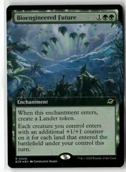 Bioengineered Future (Extended Art) 340 NM Foil MTG Edge of Eternities Magic - Image 1