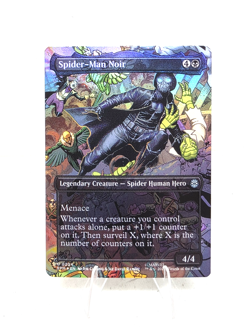 Magic The Gathering - Spider-Man Noir (Borderless) - Spider-Man (SPM) FOIL - NM - Image 1