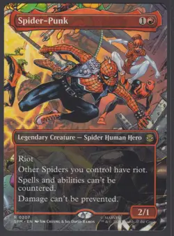 MTG Marvel’s Spider-Man Spider-Punk (Borderless) #207 Rare - Image 1