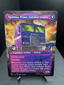 MTG Universes Beyond Transformers Optimus Prime Hero Shattered Glass Regular NM - Image 2
