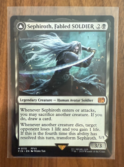 MTG Sephiroth, Fabled SOLDIER - One Winged Angel Final Fantasy Regular Mythic - Image 1