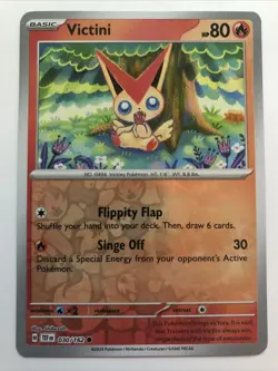 Pokemon TCG Temporal Forces Victini Reverse Holofoil 030/162 NM - Image 1