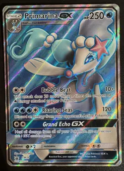 Primarina GX SM39 Pokemon Sun & Moon Full Art Promo SM Black Star HP - Image 1