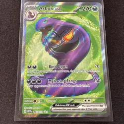 Arbok ex 185/165 Ultra Rare Full Art Scarlet & Violet 151 - Pokemon Near Mint NM - Image 1