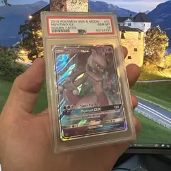 2019 Pokemon SM Hidden Fates Mewtwo GX #31 Sun & Moon PSA 10 - Image 4