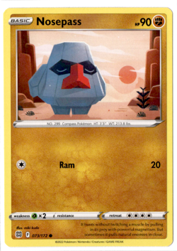 Nosepass | 073/172 | Pokemon Brilliant Stars - Image 1