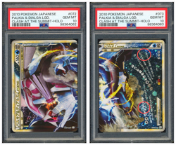 Pokemon PSA10*2 Palkia & Dialga Legend Holo 2010 072/080 & 073/080 L3 Japanese - Image 1
