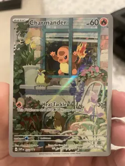 Pokemon TCG Charmander 044 Black Star Promo Obsidian Flames Illustration Rare - Image 1
