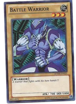 3 x Battle Warrior - NUMH-EN025 - Super Rare - Unlimited Near Mint, English - Image 1