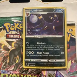 Pokemon TCG Sword & Shield Evolving Skies 3 Pack Blister + Umbreon Promo Card - Image 2