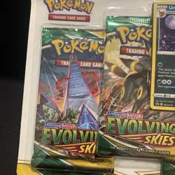 Pokemon TCG Sword & Shield Evolving Skies 3 Pack Blister + Umbreon Promo Card - Image 5
