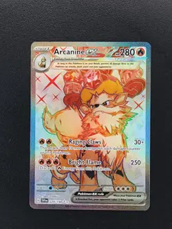 Arcanine EX 224/198 SVI Scarlet & Violet Base Set Full Art Pokemon TCG Card NM - Image 1