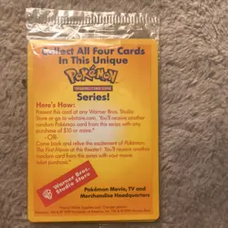 Pikachu Black Star Promo *The First Movie* Pokemon Card Brand New Sealed - Image 2
