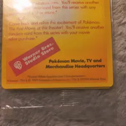 Pikachu Black Star Promo *The First Movie* Pokemon Card Brand New Sealed - Image 4