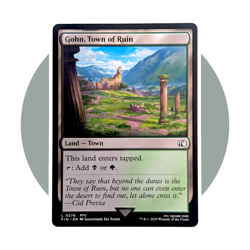 Final Fantasy Magic The Gathering Card (K48): Gohn, Town of Ruin 0278 - Image 1