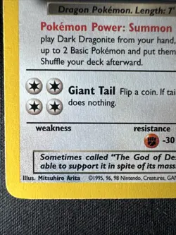 Dark Dragonite 22/82 Team Rocket Regular 2000 Pokemon Card NM - Image 4